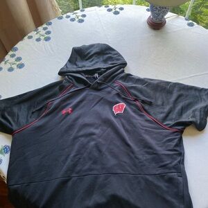 Under Armour Black Hoodie with Red Accents